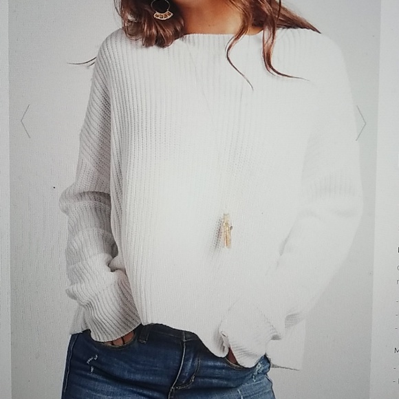 Round Neck Long Sleeves Sweater - Picture 3 of 8